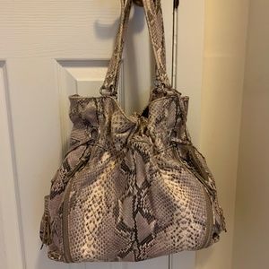 Cole Haan leather/snakeskin hobo bag/purse